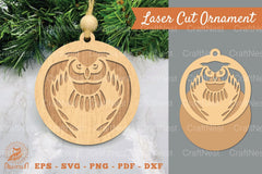 Flying Owl Laser Cut Ornament Clipart Bundle - CraftNest - Digital Crafting and Art