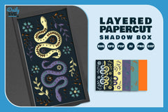 Folk Art Snake Papercut SVG Bundle - CraftNest - Digital Crafting and Art