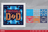 Football Dad 3D Layered Papercut SVG Bundle
