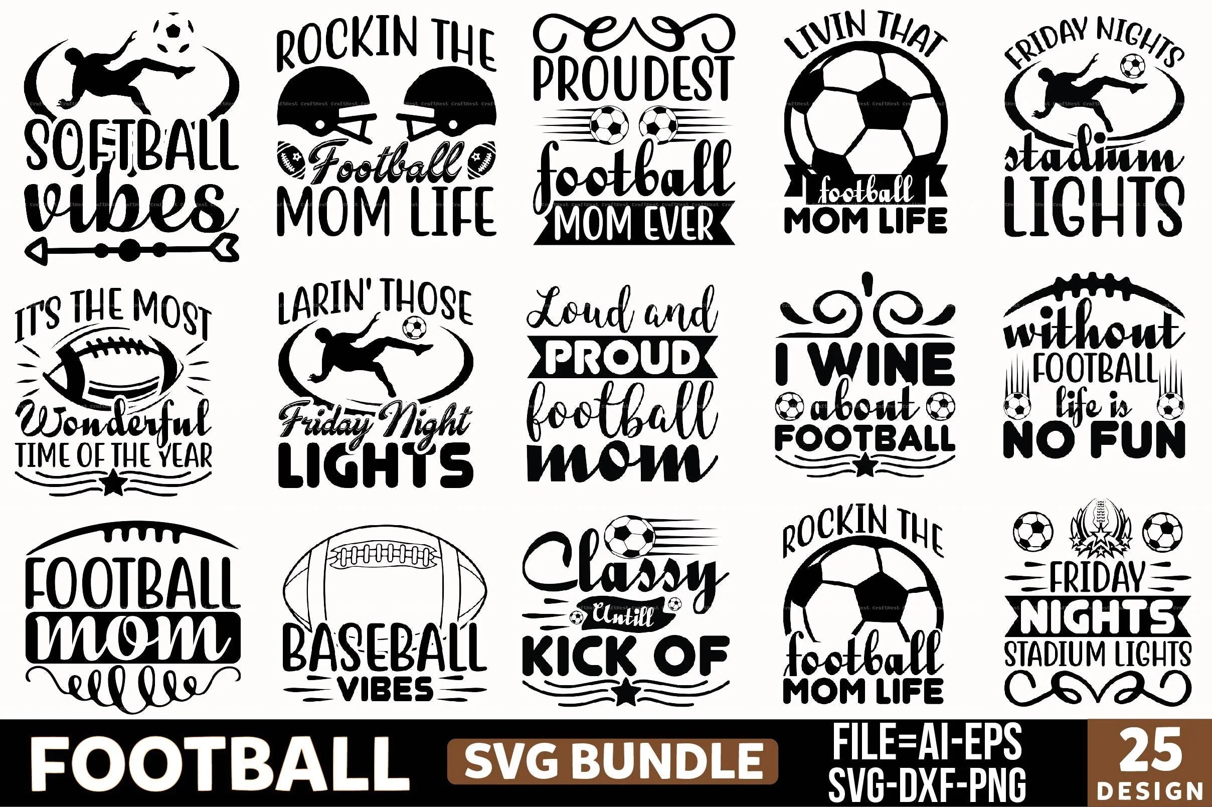Football Design SVG Bundle