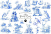 Forest Study Blue Ink Illustration Clipart Bundle