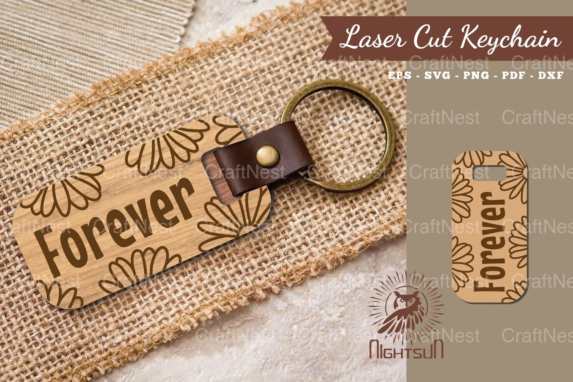 Forever Laser Cut Keychain Bundle - CraftNest - Digital Crafting and Art