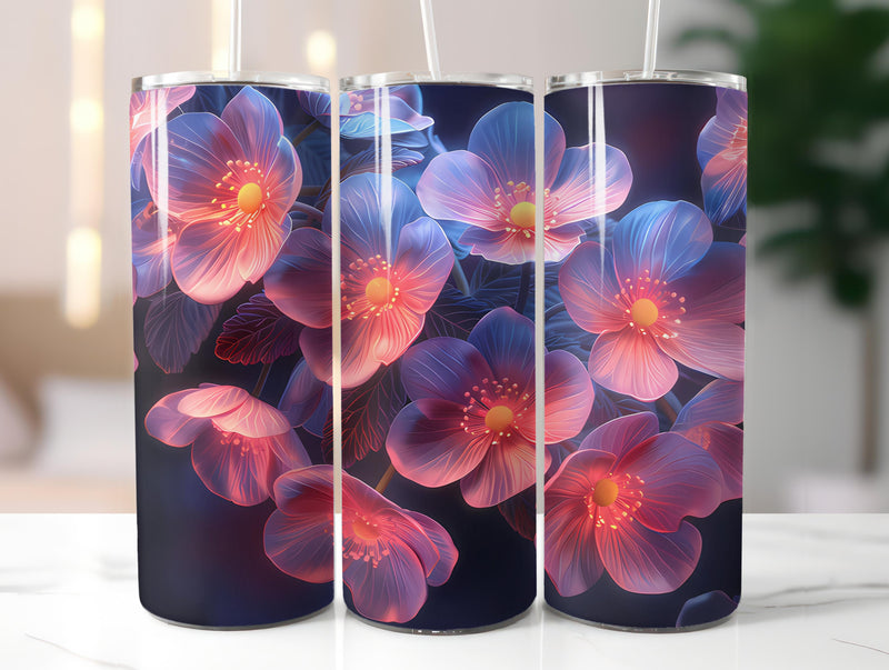 Forget-Me-Nots Flowers Tumbler Wrap - CraftNest - Digital Crafting and Art