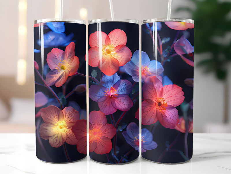 Forget-Me-Nots Flowers Tumbler Wrap - CraftNest - Digital Crafting and Art