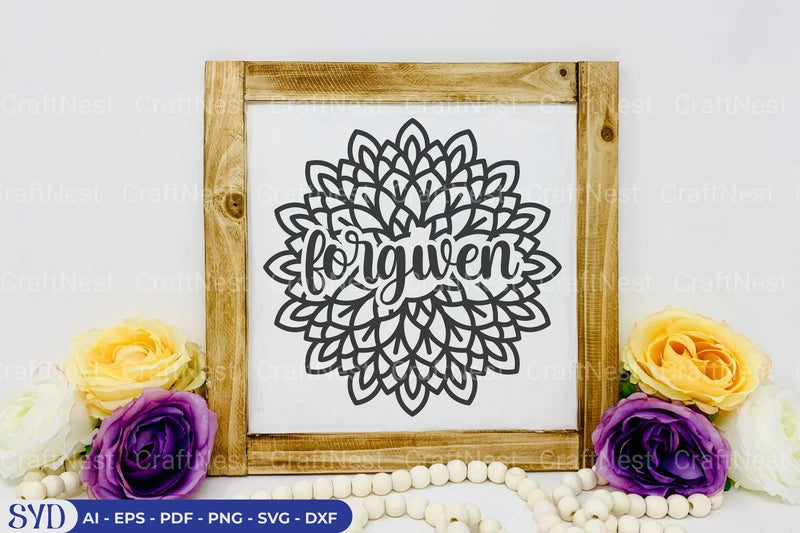 Forgiven Mandala SVG Bundle - CraftNest - Digital Crafting and Art