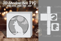 Fox 3D Papercut Shadow Box Clipart Bundle - CraftNest - Digital Crafting and Art