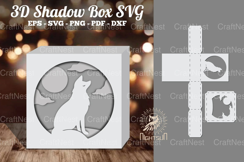 Fox 3D Papercut Shadow Box SVG Bundle - CraftNest - Digital Crafting and Art