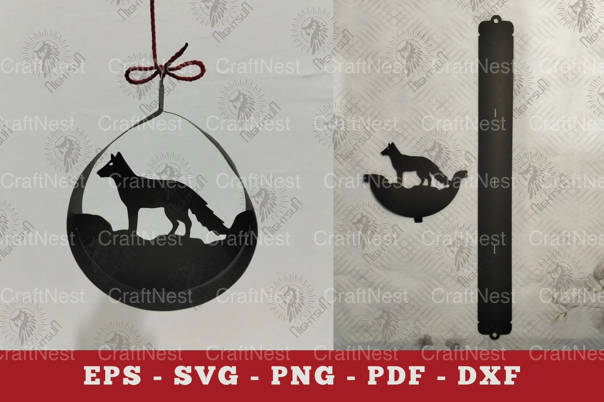 Fox Papercut Ornament Clipart Bundle - CraftNest - Digital Crafting and Art