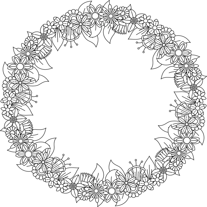 Colorist Heaven Frame Coloring Book - CraftNest - Digital Crafting and Art