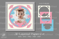 3D Layered Paper Cut Frame Clipart Bundle - CraftNest - Digital Crafting and Art