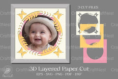 3D Shadow Box Paper Cut Frame Bundle - CraftNest - Digital Crafting and Art