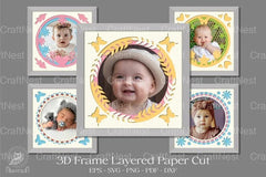 Frame Layered Paper Cut Clipart Bundle - CraftNest - Digital Crafting and Art