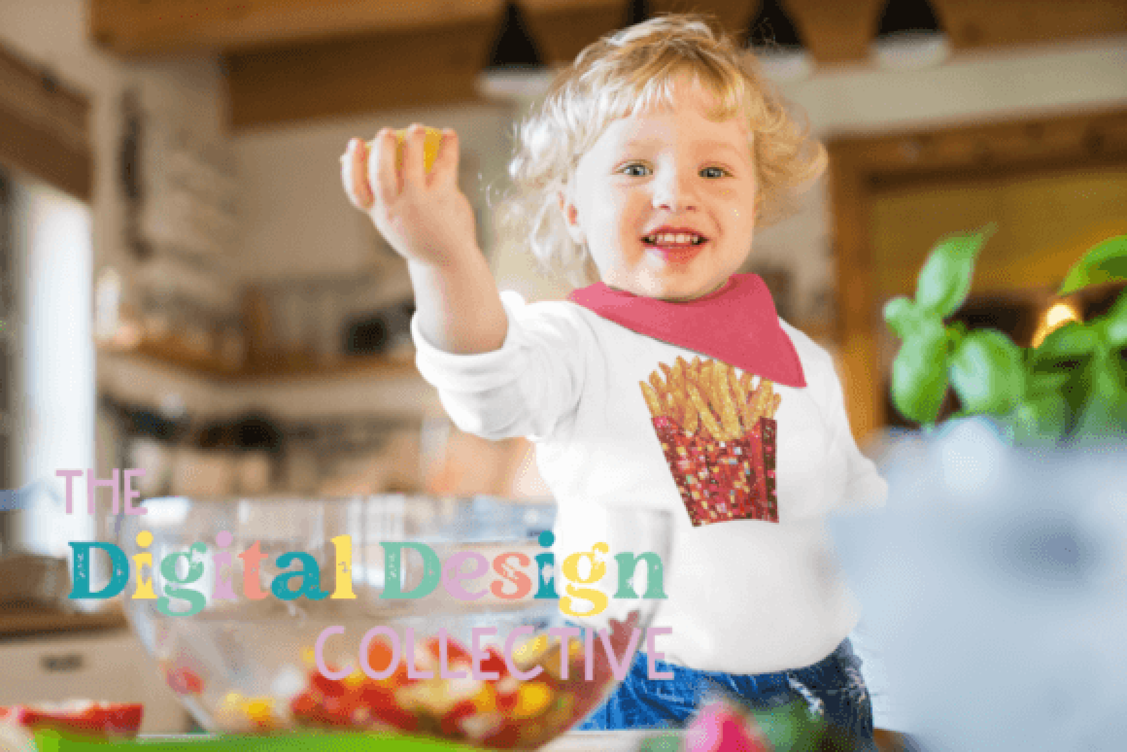 French Fries Disco Red Clipart Bundle