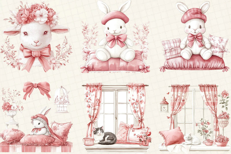 French Nursery Clipart Bundle - CraftNest - Digital Crafting and Art