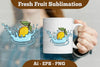 Fresh Lemon Splash Mug Clipart Bundle
