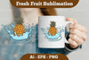 Fresh Pineapple Splash Mug Design Bundle