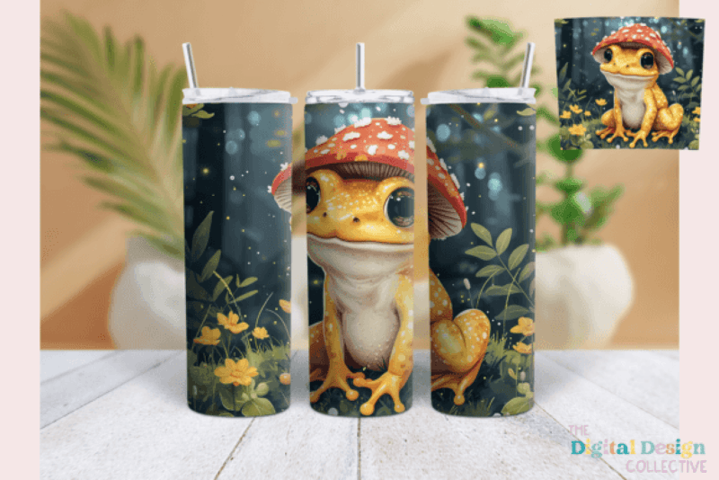 Frog Mushroom Skinny Tumbler Bundle - CraftNest - Digital Crafting and Art
