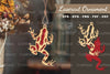 Frog Laser Cut Ornament Clipart Bundle