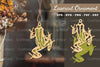 Frog Laser Cut Ornament Clipart Bundle