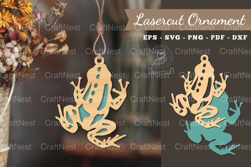 Frog Laser Cut Ornament Clipart Bundle - CraftNest - Digital Crafting and Art