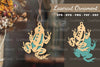 Frog Laser Cut Ornament Clipart Bundle