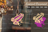 Frog Laser Cut Ornament Clipart Bundle