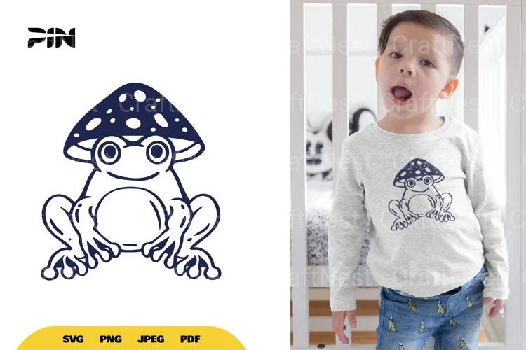 Frog Mushroom SVG Bundle - CraftNest - Digital Crafting and Art