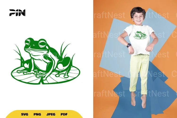 Frog SVG Bundle - CraftNest - Digital Crafting and Art