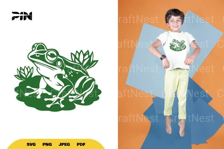 Frog SVG Bundle - CraftNest - Digital Crafting and Art
