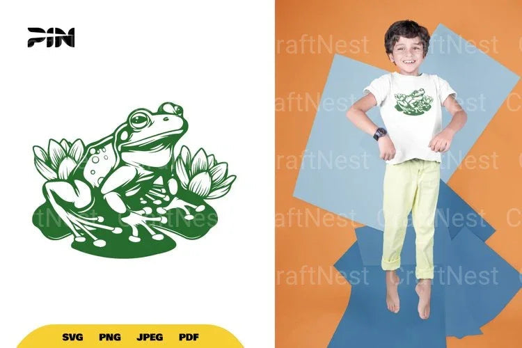 Frog SVG Bundle - CraftNest - Digital Crafting and Art