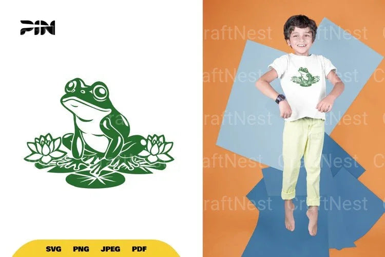 Frog SVG Bundle - CraftNest - Digital Crafting and Art