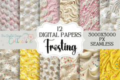 Frosting Seamless Digital Paper - CraftNest - Digital Crafting and Art