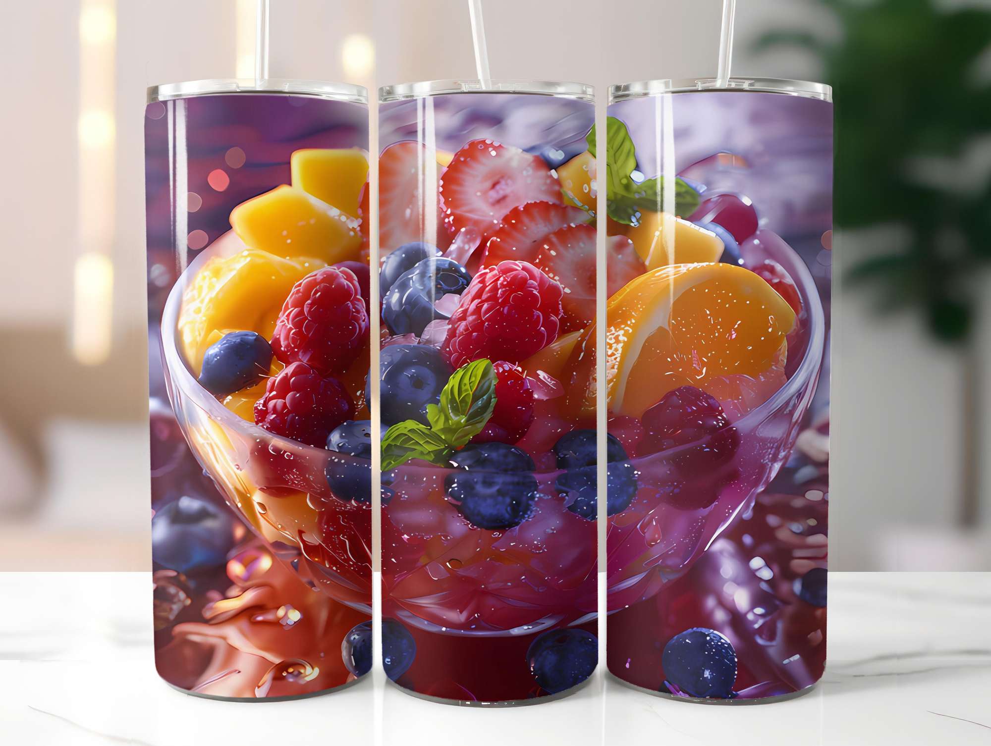 Fruit Salad 1 Tumbler Wrap - CraftNest - Digital Crafting and Art
