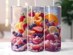 Fruit Salad 4 Tumbler Wrap - CraftNest - Digital Crafting and Art