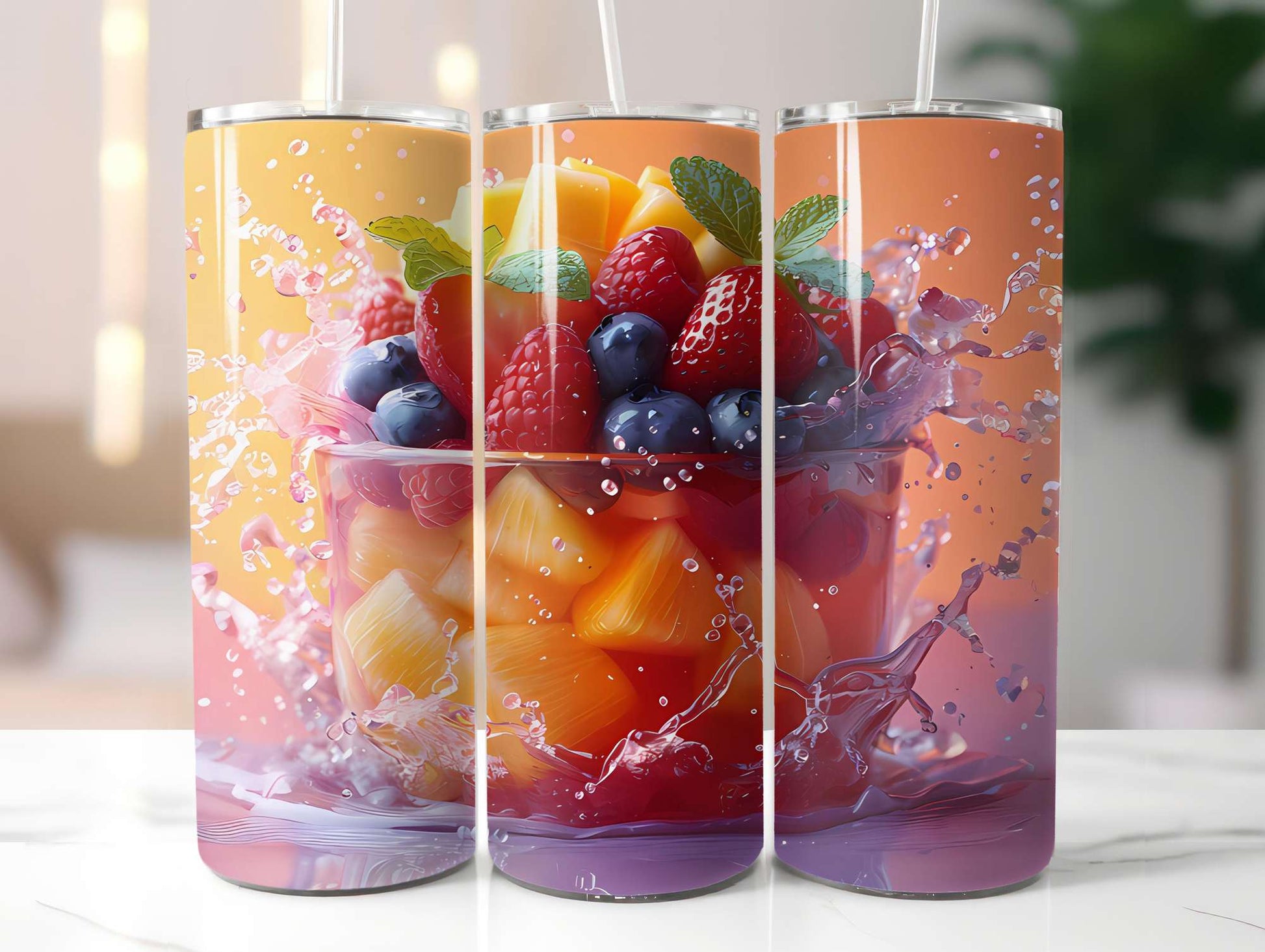 Fruit Salad 4 Tumbler Wrap - CraftNest - Digital Crafting and Art
