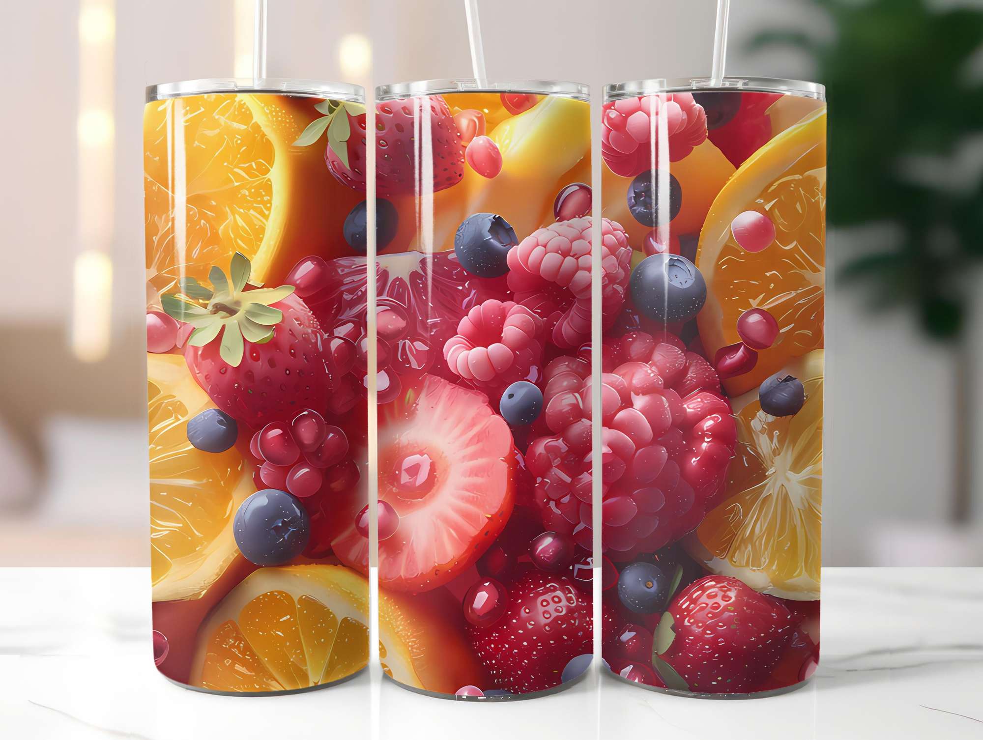 Fruit Salad 1 Tumbler Wrap - CraftNest - Digital Crafting and Art