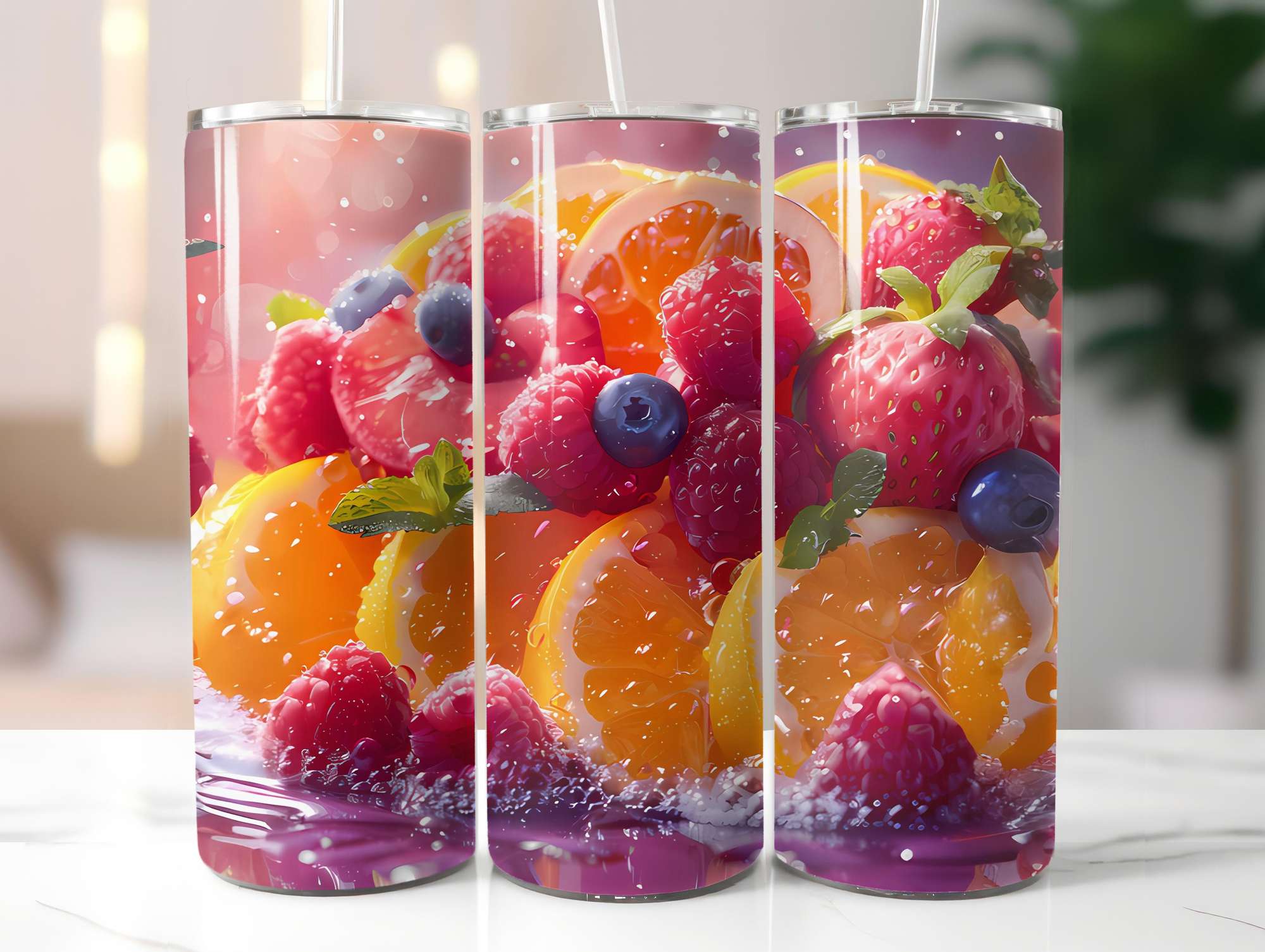 Fruit Salad 5 Tumbler Wrap - CraftNest - Digital Crafting and Art