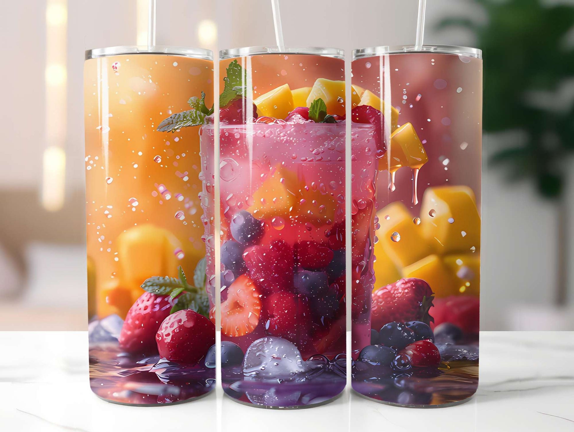 Fruit Salad 1 Tumbler Wrap - CraftNest - Digital Crafting and Art