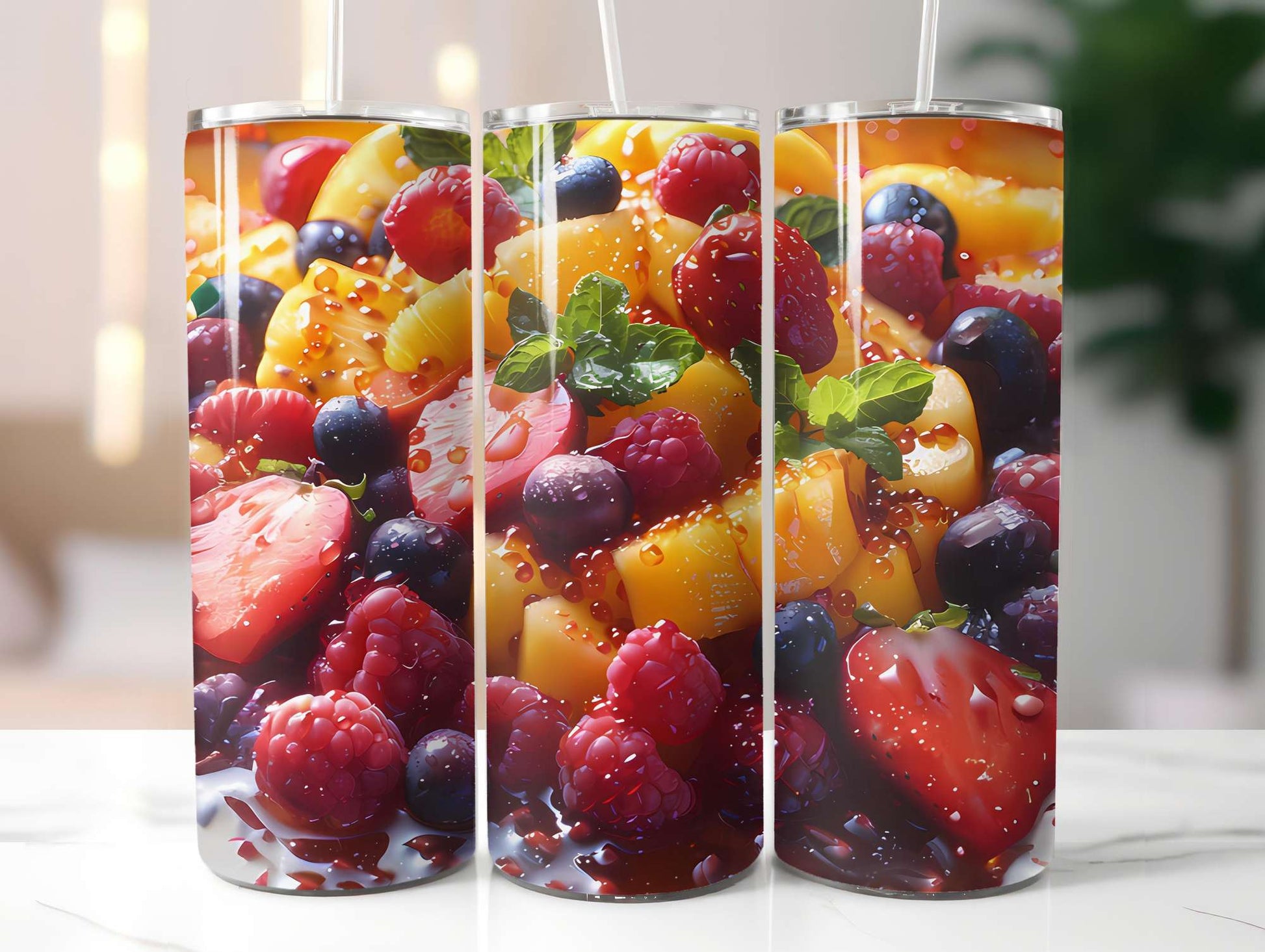 Fruit Salad 2 Tumbler Wrap - CraftNest - Digital Crafting and Art