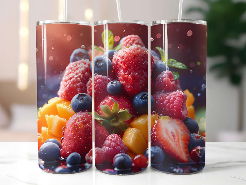 Fruit Salad 4 Tumbler Wrap - CraftNest - Digital Crafting and Art