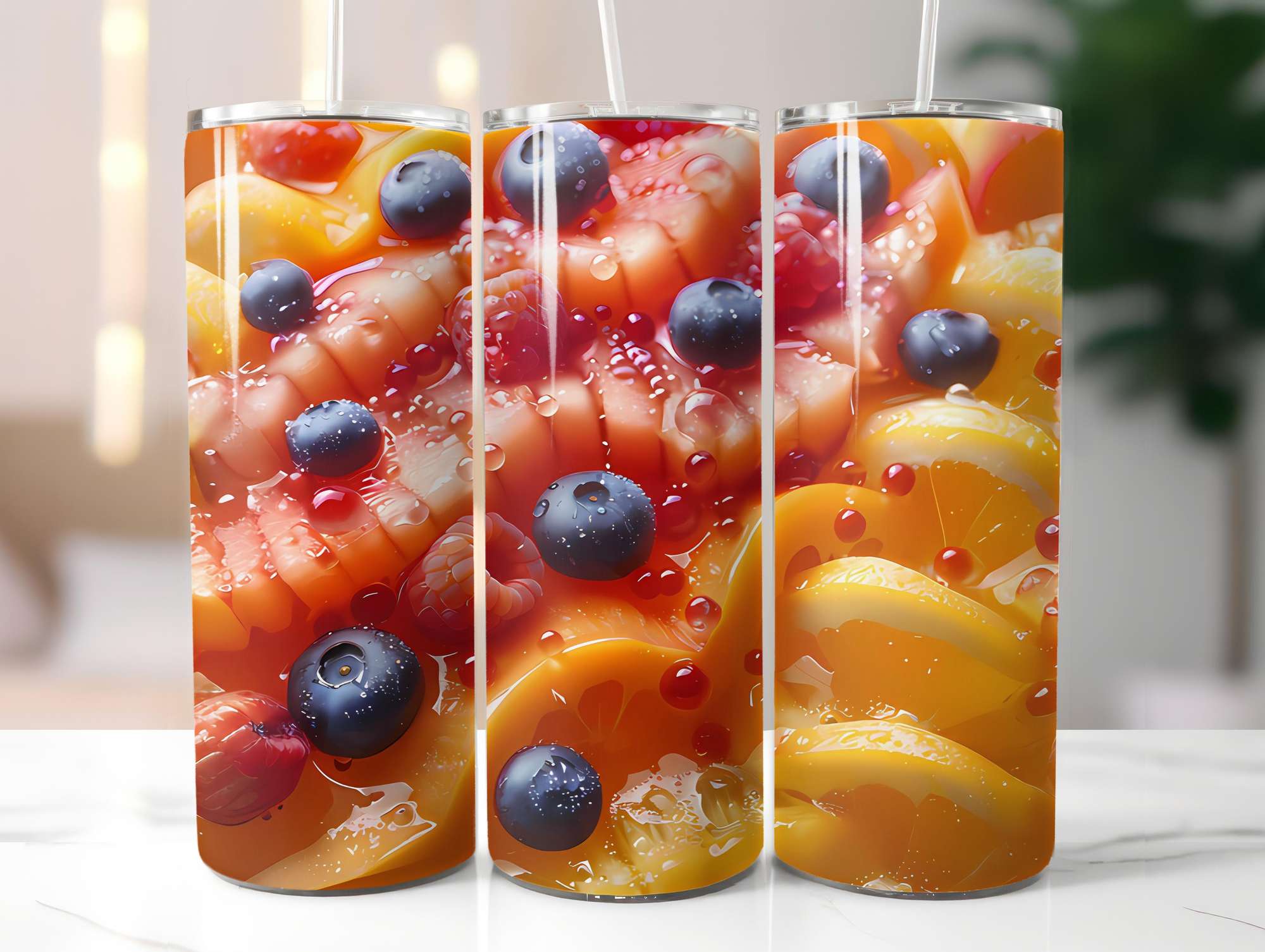 Fruit Salad 1 Tumbler Wrap - CraftNest - Digital Crafting and Art