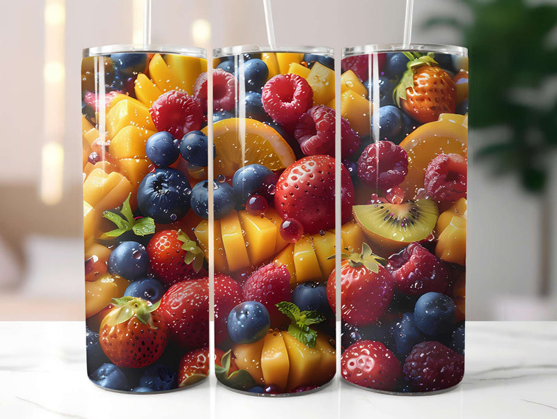 Fruit Salad 5 Tumbler Wrap - CraftNest - Digital Crafting and Art