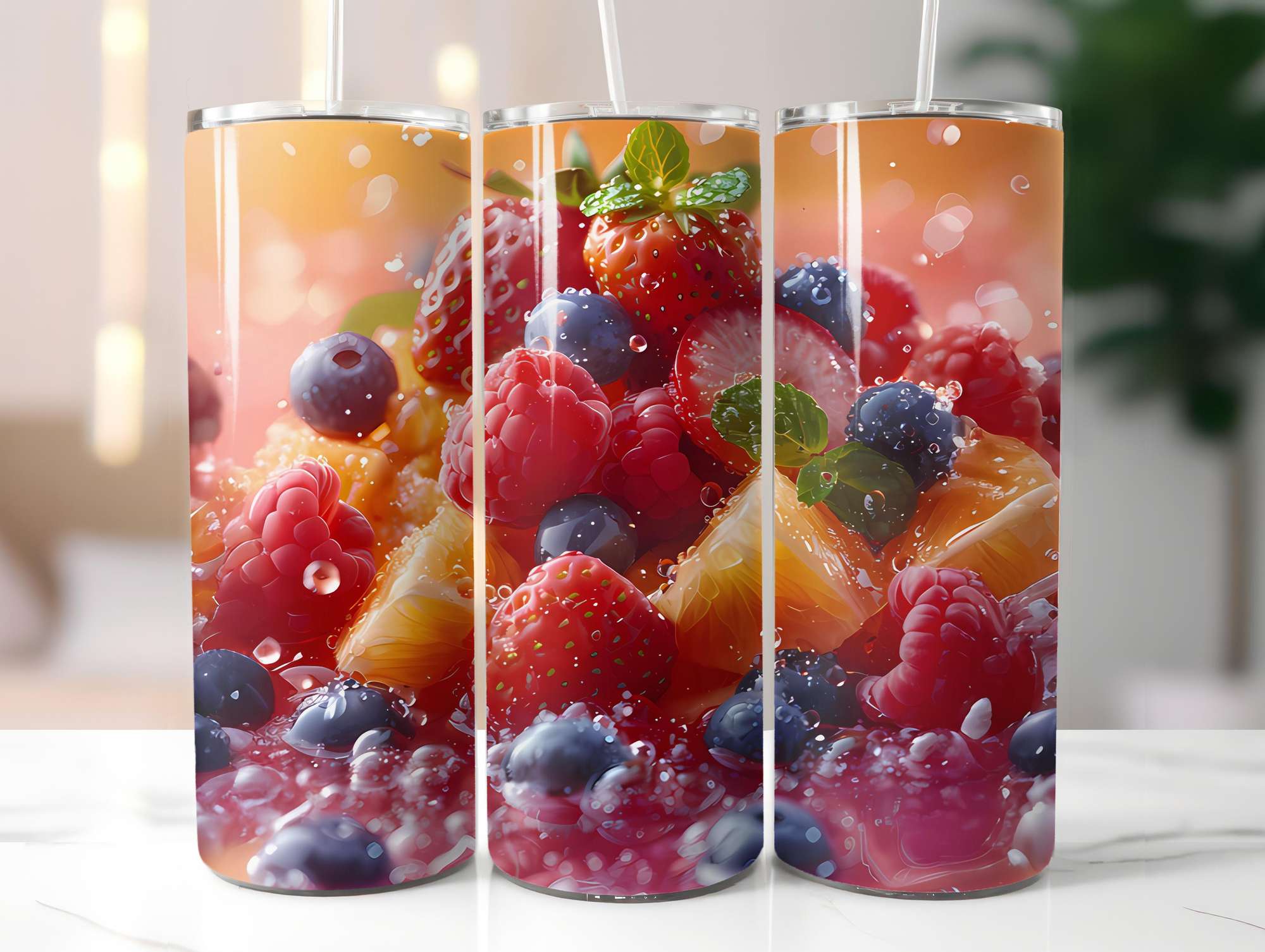 Fruit Salad 1 Tumbler Wrap - CraftNest - Digital Crafting and Art