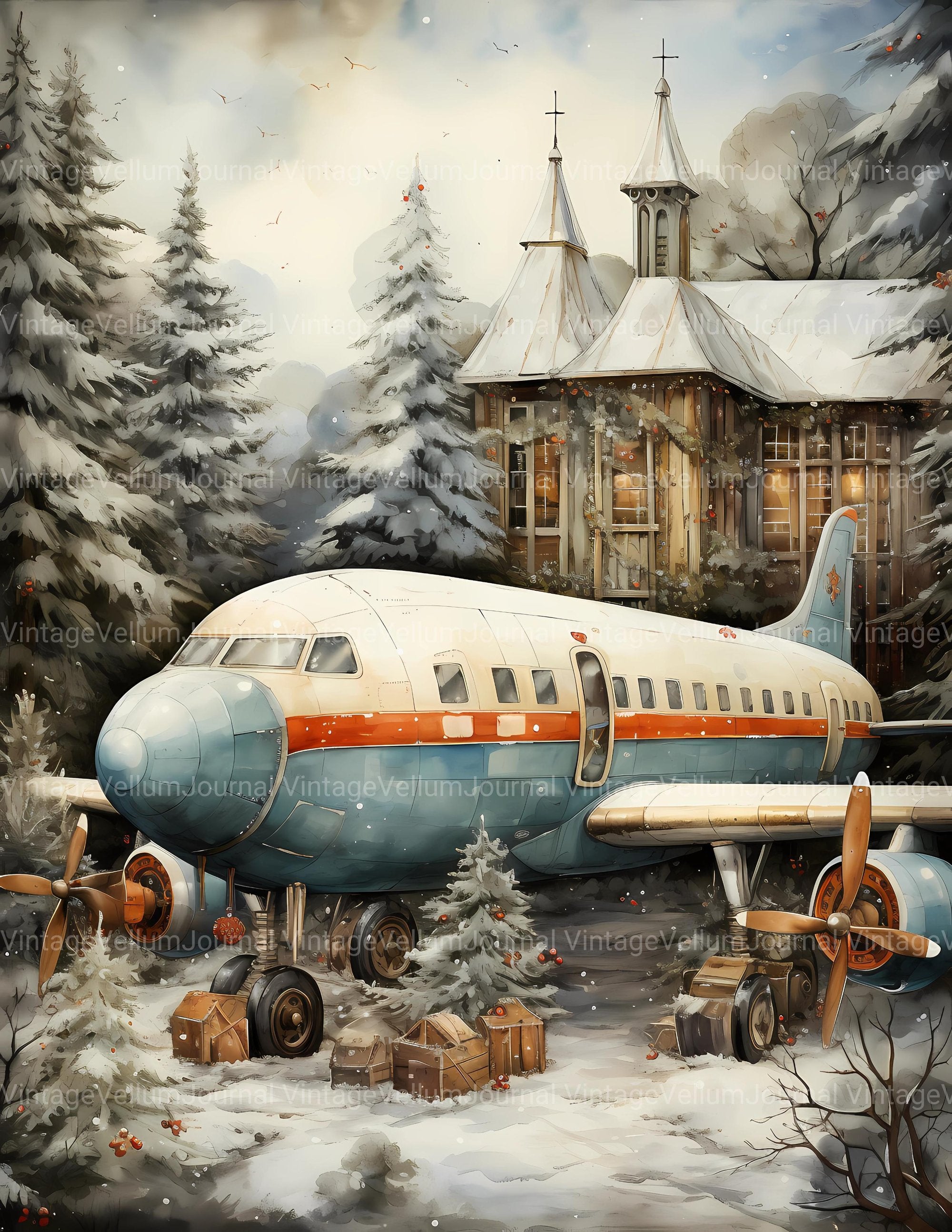 Traveler Christmas Junk Journal Pages - CraftNest