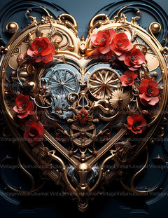 Cyberpunk Valentine's Day Junk Journal Pages - CraftNest