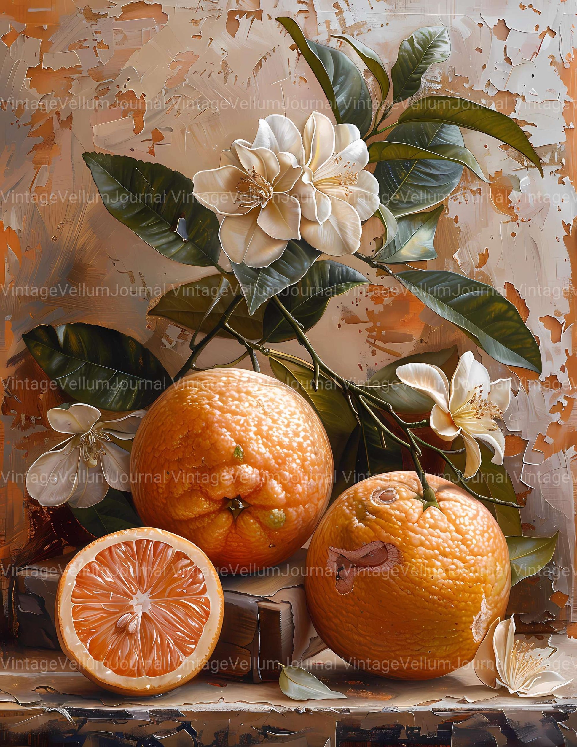 Citrus Spectrum Junk Journal Pages - CraftNest - Digital Crafting and Art