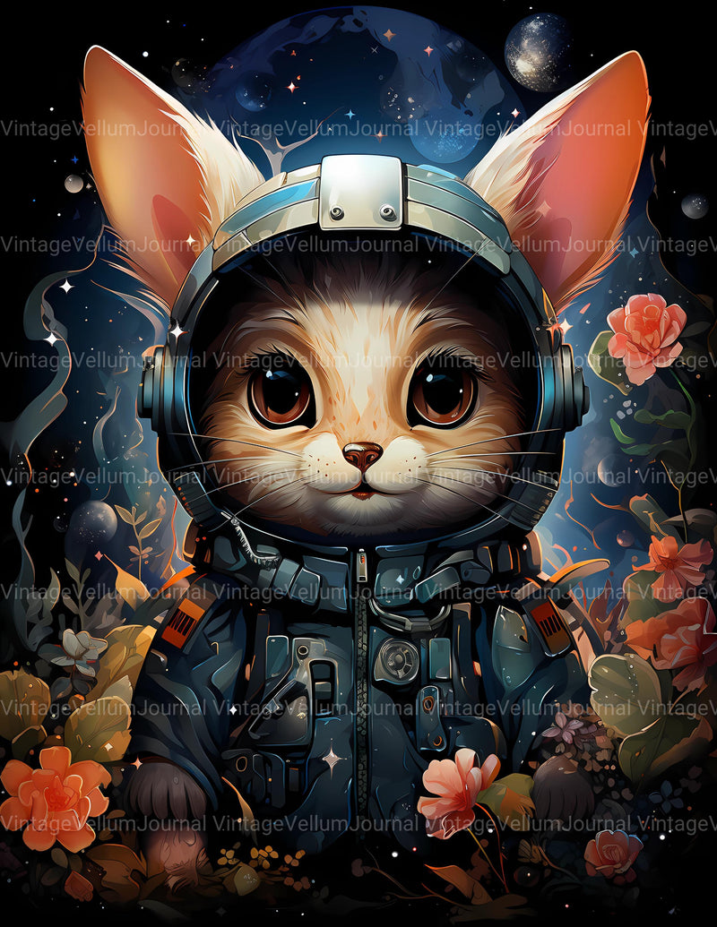 Kawaii Space Junk Journal Pages - CraftNest
