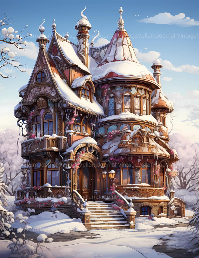 Kawaii Winter Junk Journal Pages - CraftNest