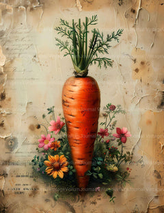 Carrot Junk Journal Pages - CraftNest - Digital Crafting and Art