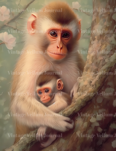 Baby Monkeys Junk Journal Pages - CraftNest